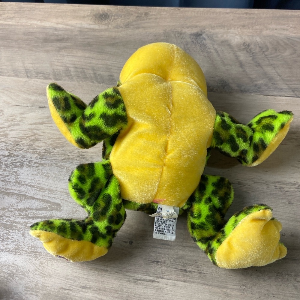 Ganz Webkinz Bullfrog Green Black Plush Stuffed Animal HM114 No Code 8"‎ - Picture 7 of 8